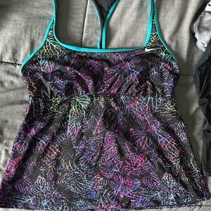Nike Multicolor Patterned Bikini Top